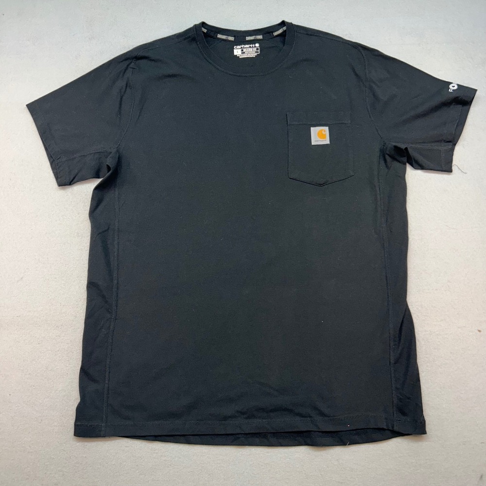 Carhartt Force Relaxed Fit Pocket T-Shirt Mens Large Black TK4616-M